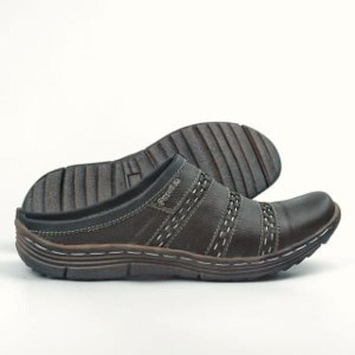 Foto Produk Sepatu Sandal Pria Casual BS02 Slop Bustong Cowok Kulit Berkualitas dari RaysD