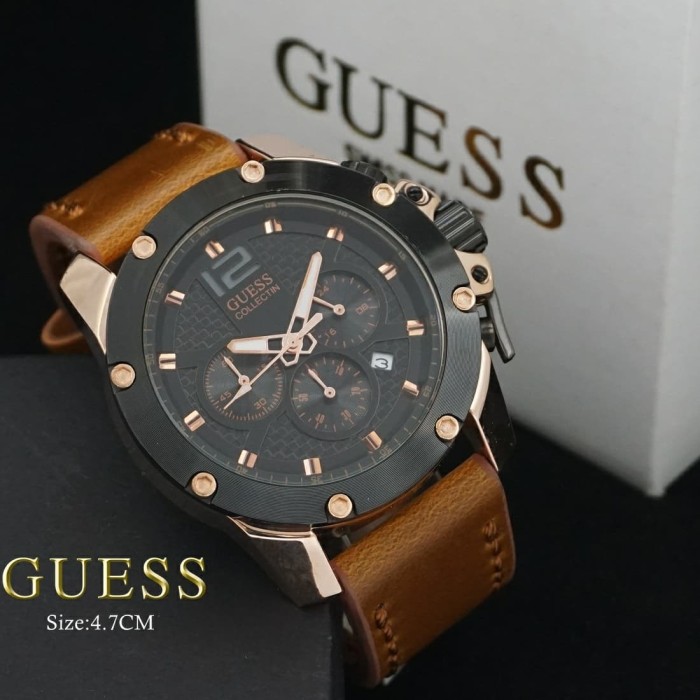 Jam Tangan Pria Guess tgl chrono aktif KW1