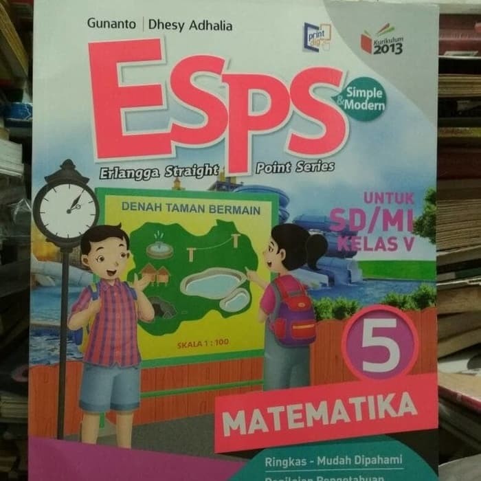 Buku Esps Matematika Kelas 5 Erlangga Berbagai Buku