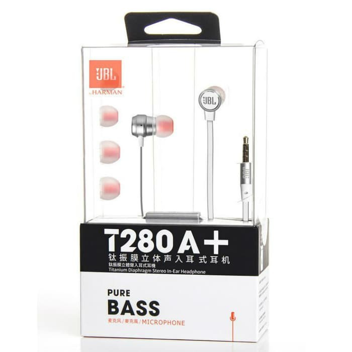 JBL T280A Stereo In-Ear Headphone - Original