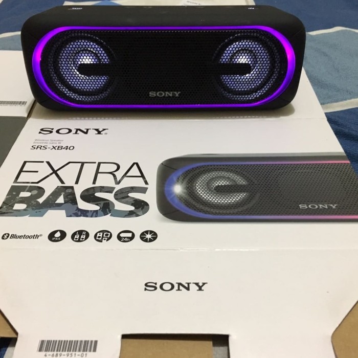 sony xb40 watts