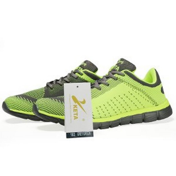 Sepatu Running/Olahraga KETA 183 Grey Green olahraga sehat