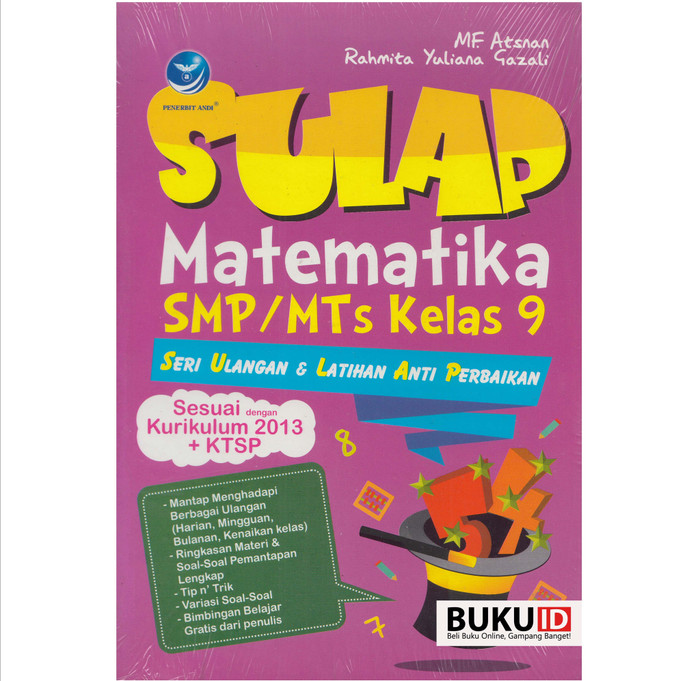 Jual Buku Sulap Matematika Smp Mts Kelas 9 Seri Ulangan Amp