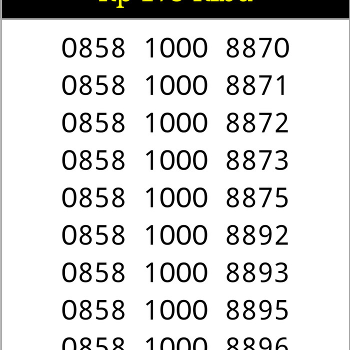 Harga Kartu Perdana 1000 Travelbon.com Harga Kartu Perdana 1000 Travelbon.com