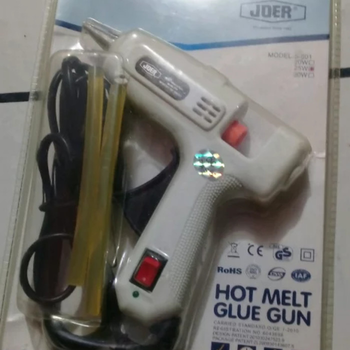 Glue gun tembakan lem likin merk joer