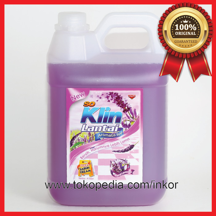 SO KLIN LANTAI AROMATIC SPA LAVENDER JERIGEN 4L
