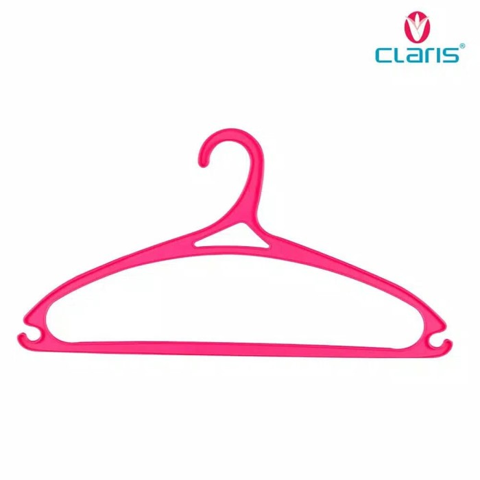 Gantungan Baju / Hanger Alissa Claris 0160 set 6 pcs - Fuchsia