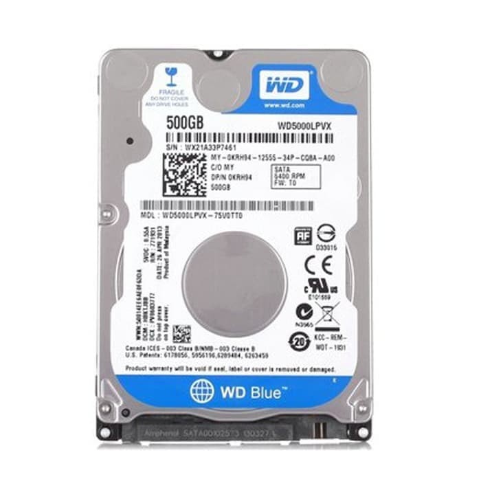 Jual Wd Blue 500gb Sata 2 5inch Hardisk Notebook Laptop 500 Gb Internal Jakarta Pusat Nj Computer Tokopedia