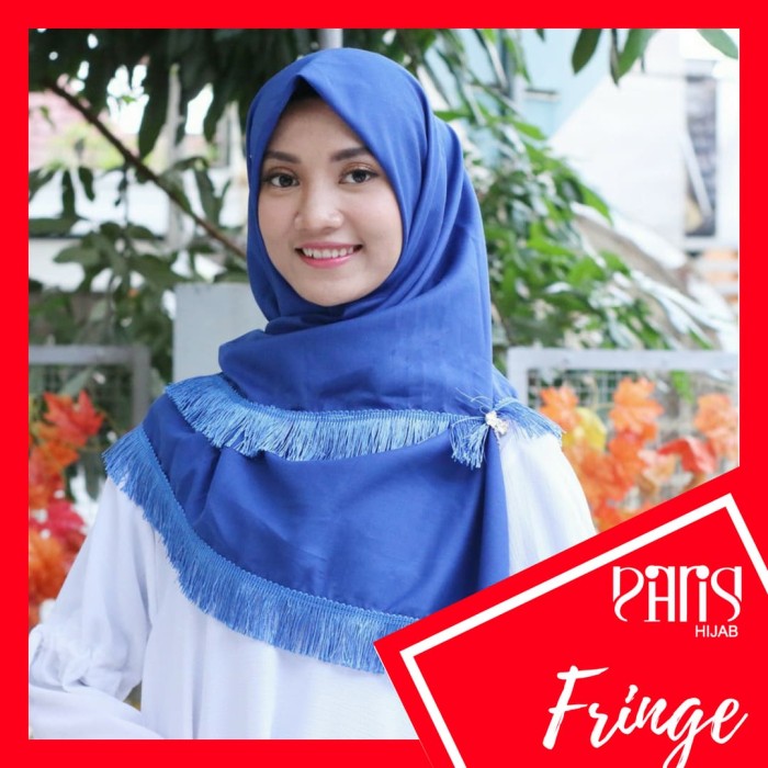 PARISKU FRINGE hijab segiempat renda katun premium 3