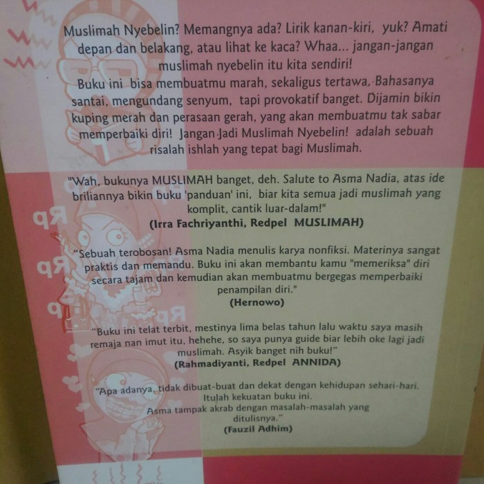 Ebook Asma Nadia Jangan Jadi Muslimah Nyebelin