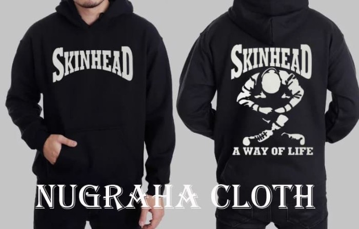 SKINHEAD SITTING HOODY SWEATSHIRT BLACK