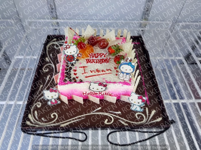 Jual Kotak 16cm Birthday Cake Costume Type Simple New Golden
