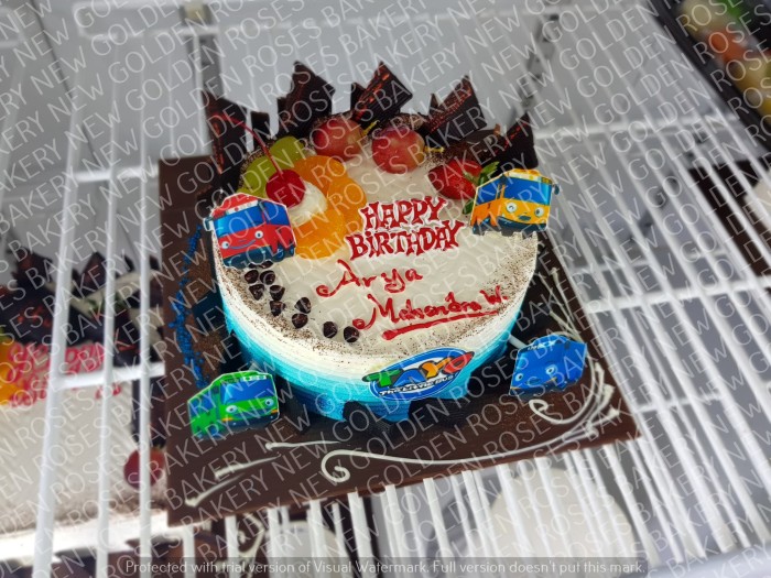 Jual Bulat 22cm Birthday Cake Costume Type Simple New Golden