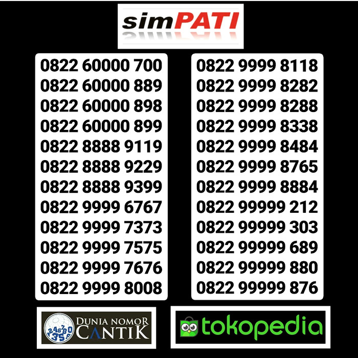 Kartu Perdana Telkomsel Simpati Cantik