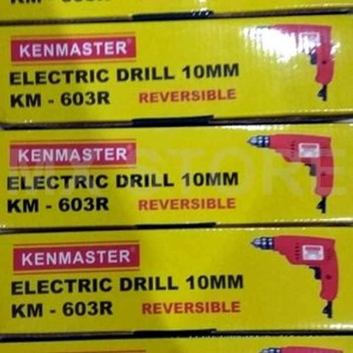 MESIN BOR LISTRIK KENMASTER KM-603R 10 MM BOLAK BALIK BOR KENMAST