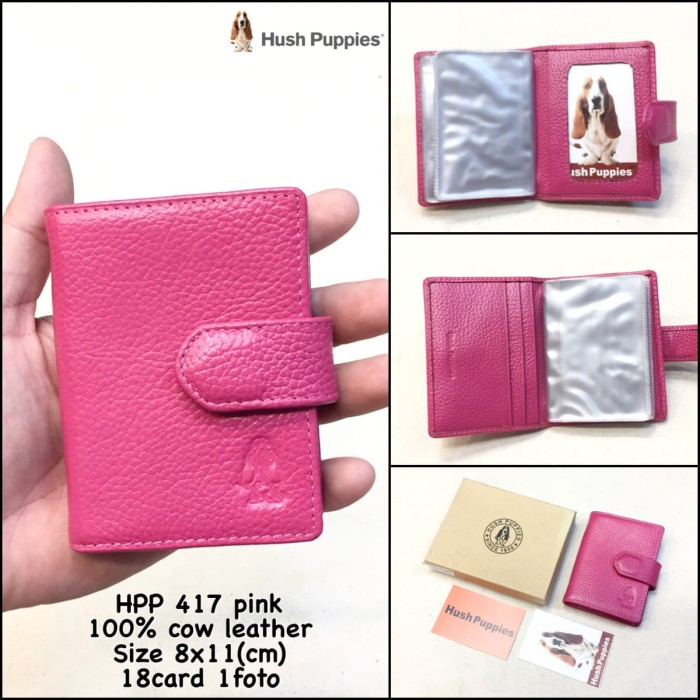 dompet kartu hush puppies 417 pink replica dompet cowok dompet pria