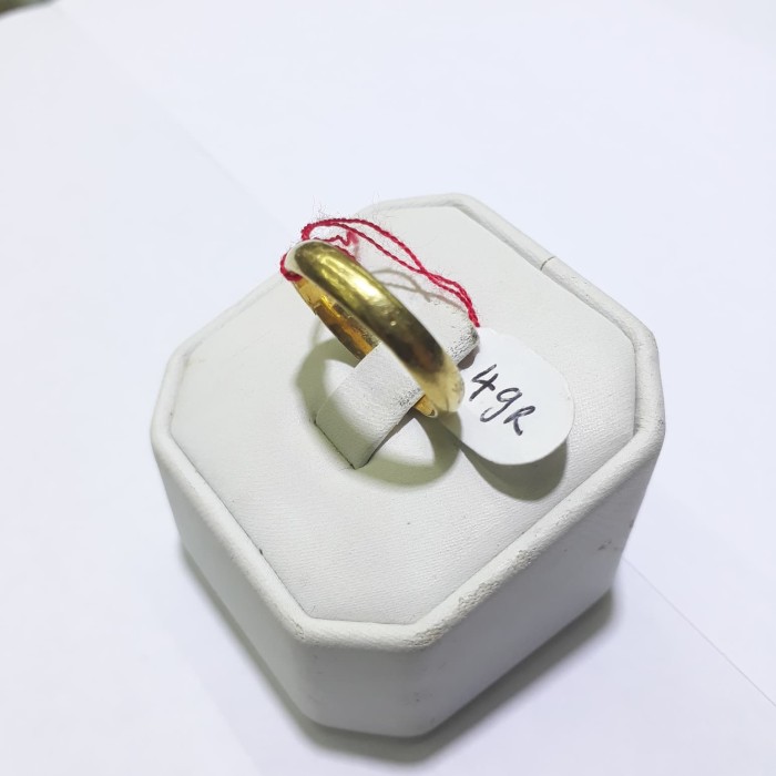 Cincin Emas 24 Karat Berat 4 Gram Ukuran 15 Dan 16 Ring Carat Gold