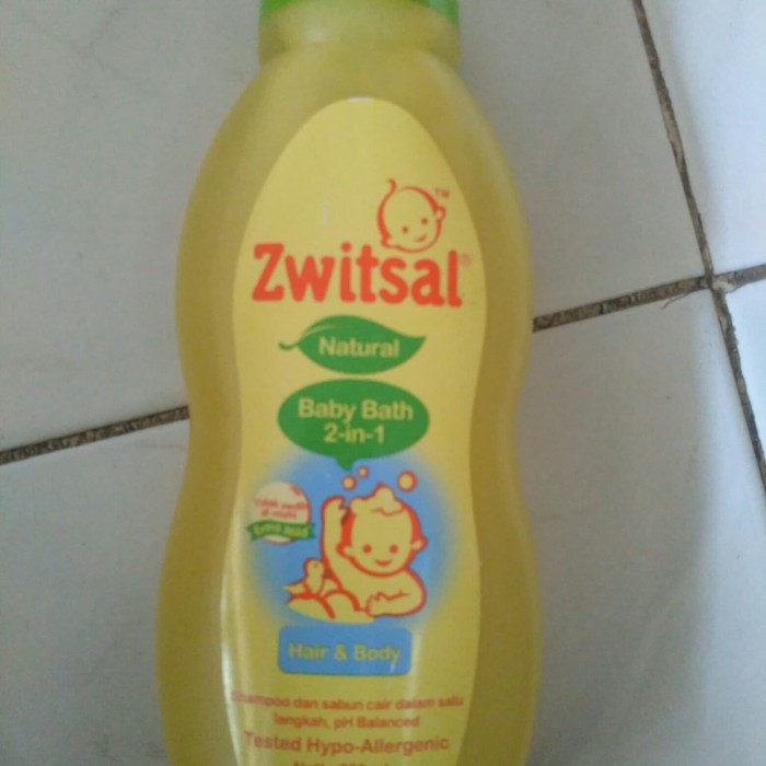 Zwitsal natural baby bath 2-in-1 hair & body 200ml ex 05 19