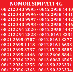 Kartu Perdana Nomor Cantik Telkomsel Simpati AS Indosat XL Axis