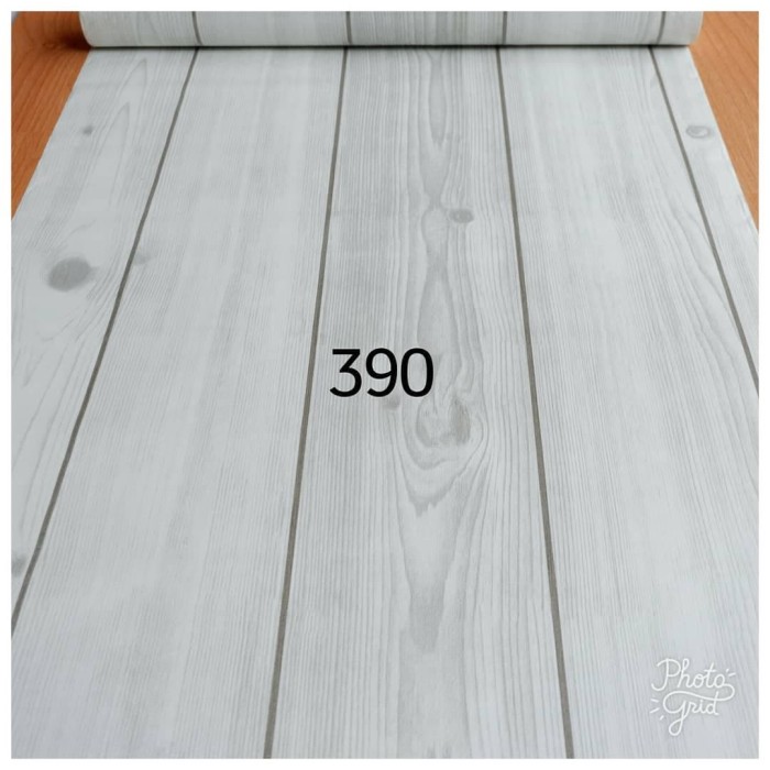 jual wallpaper sticker dinding motif kayu warna putih - kota bekasi