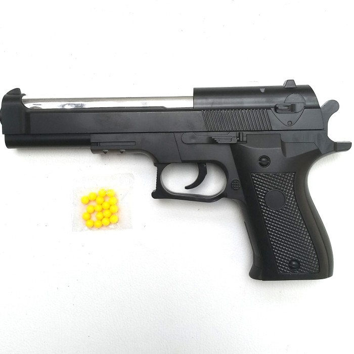 Jual mainan pistol kokang tembak tembakan senjata air softgun airsoft