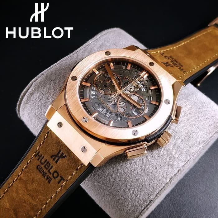 Hublot Vendome Rosegold Brown Leather ( G-SHOCK, ROLEX, DIGITEC, AC )