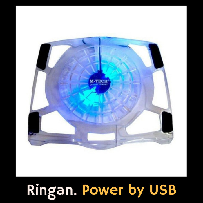 Kipas Laptop Cooling Pad Big Fan Besar M-Tech MT-02 cooling fan laptop
