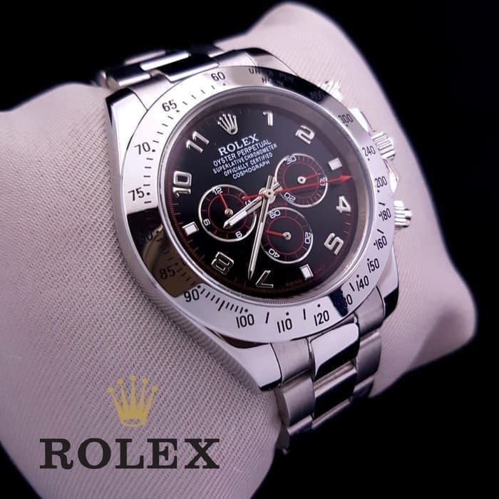 Jam Tangan Pria Merk Rolex Daytona Winner Type 16233 S.Steel Automatic