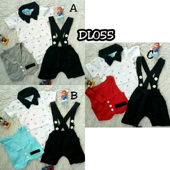 Miko Setelan Baju Anak Bayi Laki-Laki Baby Boy Lucu CHOOX The Little Bear.