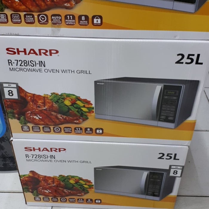 Microwave SHARP R-728 IN / SHARP R728 S/W/B Grill 25 Liter 1000w