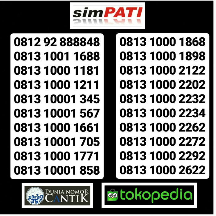 Telkomsel Simpati Nomor Cantik 082223333 828 Theme Park Pro 4k Source · Nomor Cantik Simpati 4G Kartu Perdana Simpati Telkomsel