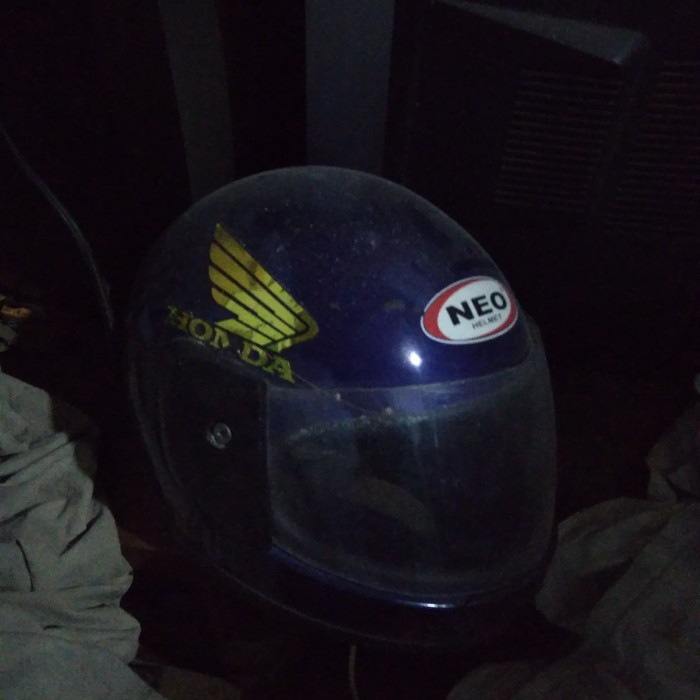 Helm anak Retro Lucu motif Robot 1-5 thn - Biru/Merah. Source