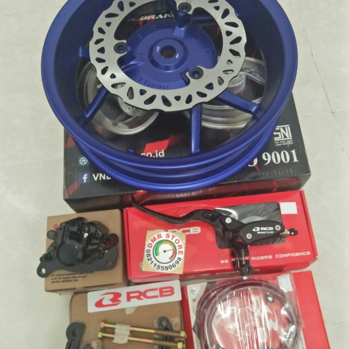 velg vnd plus cakram belakang aerox 155 biru