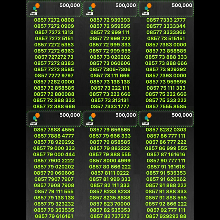 KARTU PERDANA INDOSAT IM3 Y9 98
