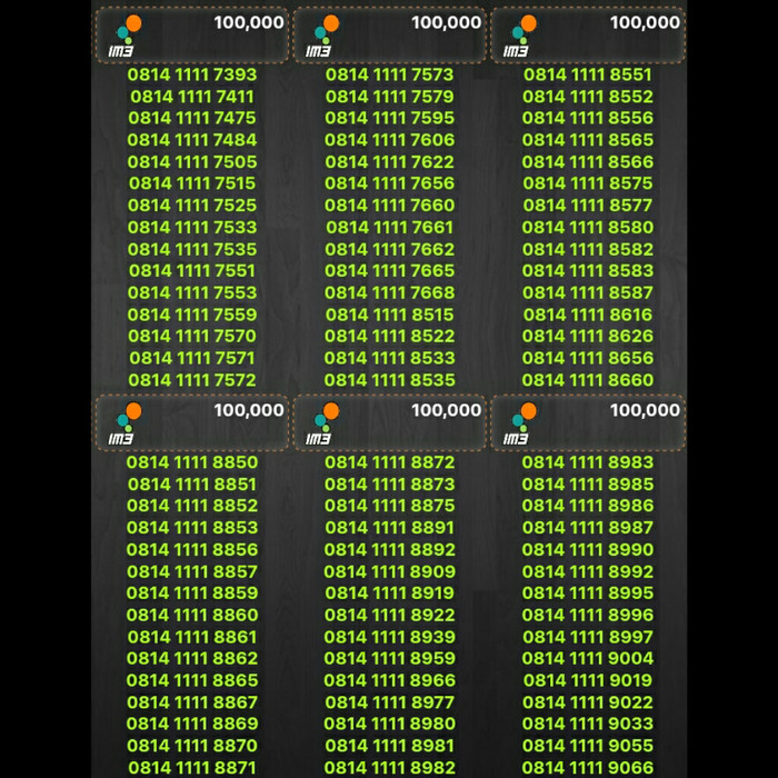 NOMOR PERDANA CANTIK INDOSAT IM3 Y9 79