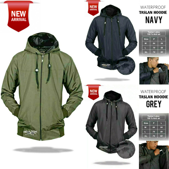 jaket hoodie waterproof
