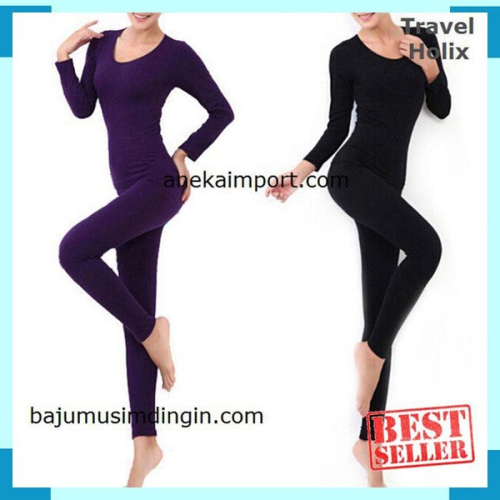 Longjohn Baju Musim Dingin Wanita, Pakaian Dalam Musim Dingin, Winter