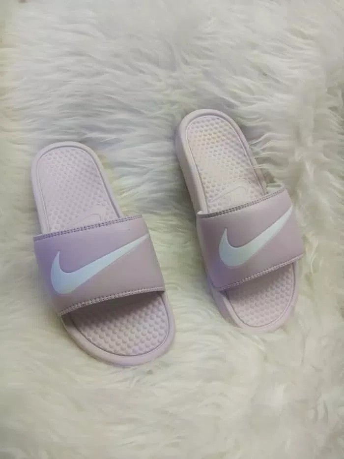 nike benassi peach