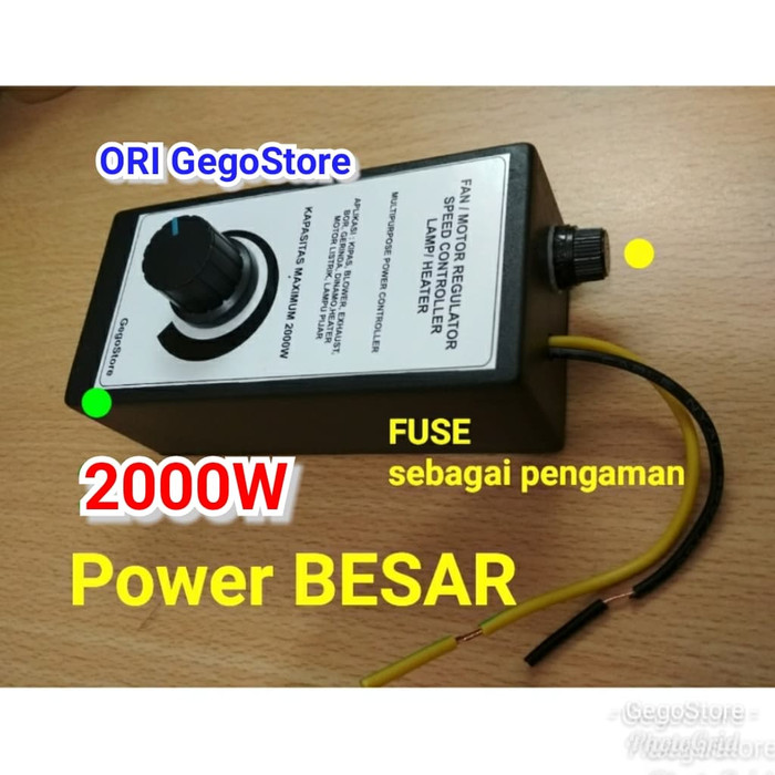 Jual Dimmer pengatur kecepatan putaran bor gerinda listrik + pengaman