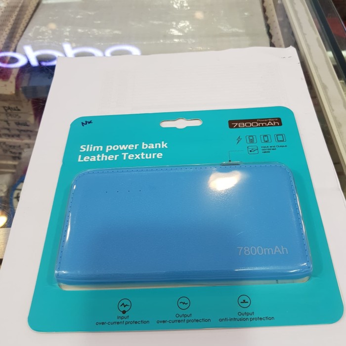 powerbank bcare 7800mah - Biru Muda
