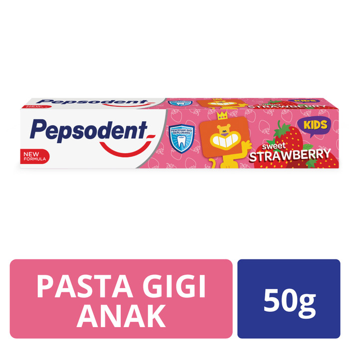 Foto Produk Pepsodent Kids Pasta Gigi Strawberry 50G dari Unilever Official Store