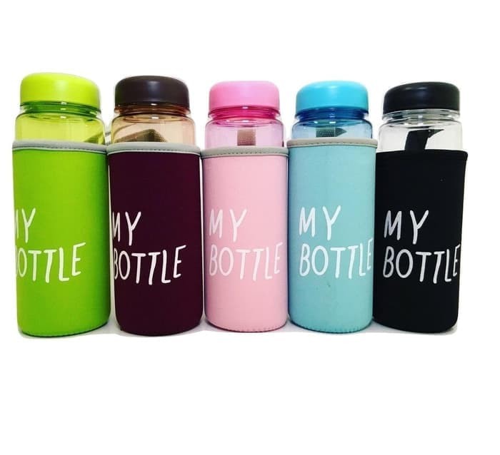 My Bottle Doff Free Pouch Bag (Infused water, Botol Minum Tumblr) - Biru Muda