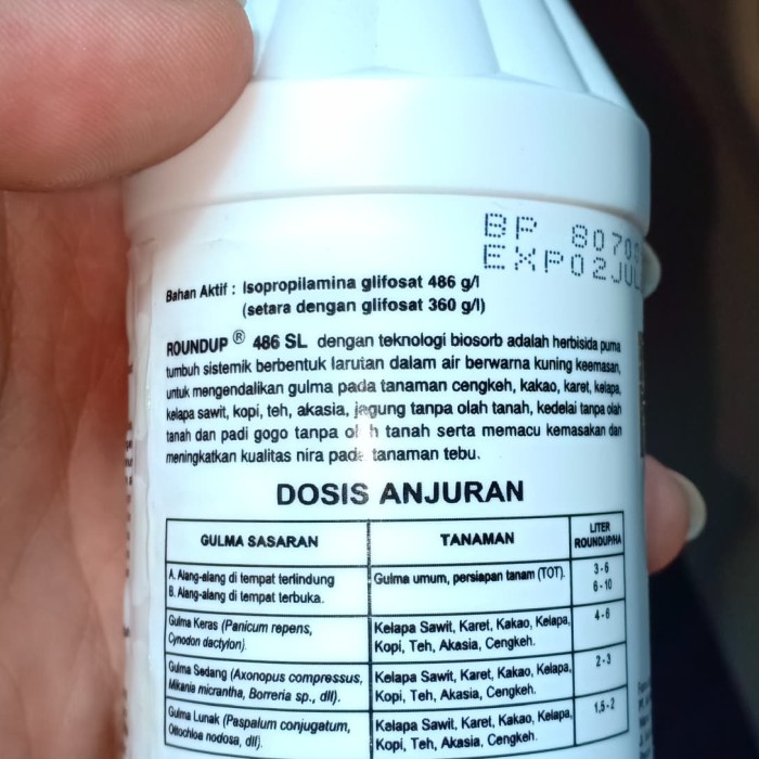 Herbisida Roundup Obat Racun Pembasmi Rumput Liar Gulma 200 ml