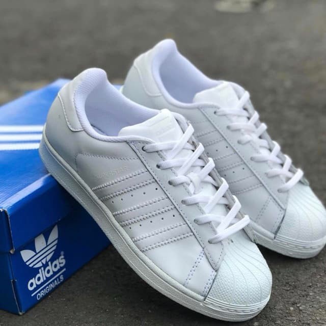 adidas superstar full white