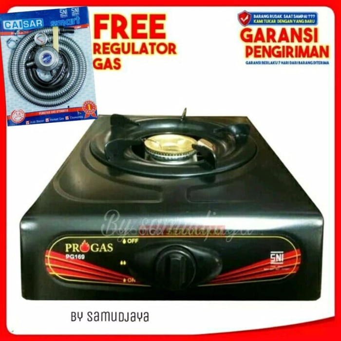 Jual Dapur Pilihan Kompor Gas 1 Tungku Progas Selang Regulator Meter Dapur Pilihan Kompor Gas 1 Tungku Progas Selang Regulator Meter Luxur