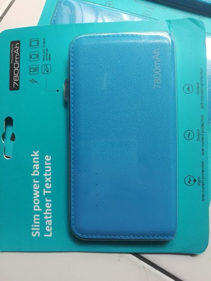 Powerbank Bcare 7800mAh Leather Texture Original 100% Vivan Robot