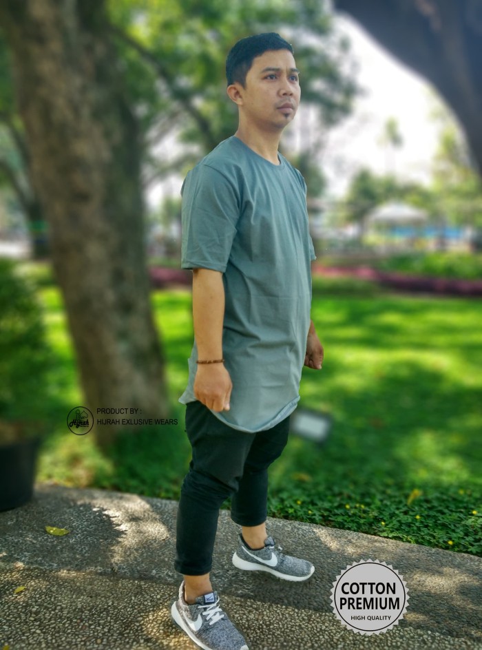 Foto Produk GAMIS KAOS KURTA PAKISTAN ABU TUA dari Hijrah Exlusive Wears