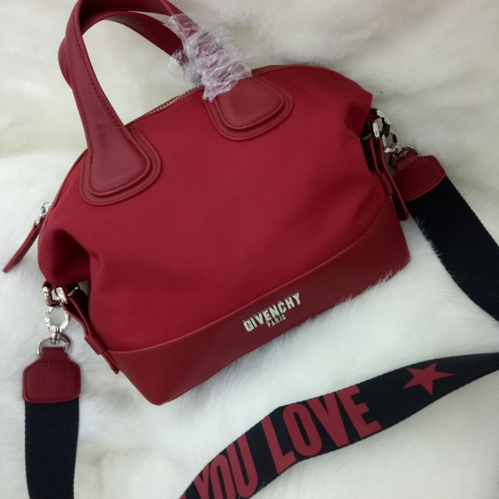 ... Givenchy Nightingale Kanvas Top Handle Sling Bag Tas Selempang Hitam