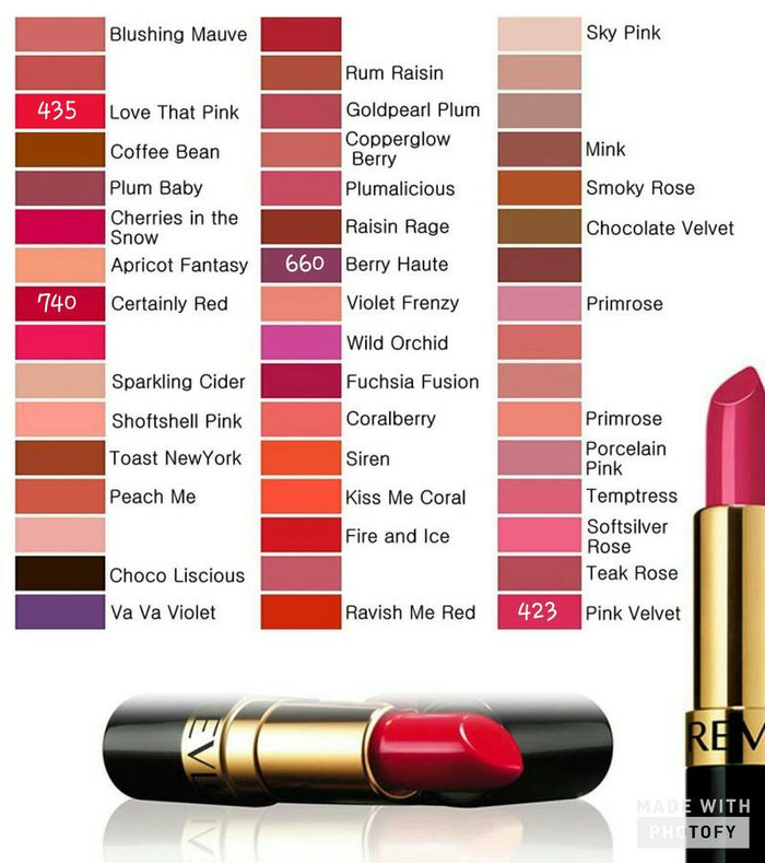 #Lipstik dan Pensil Bibir REVLON superlustrous lipstick