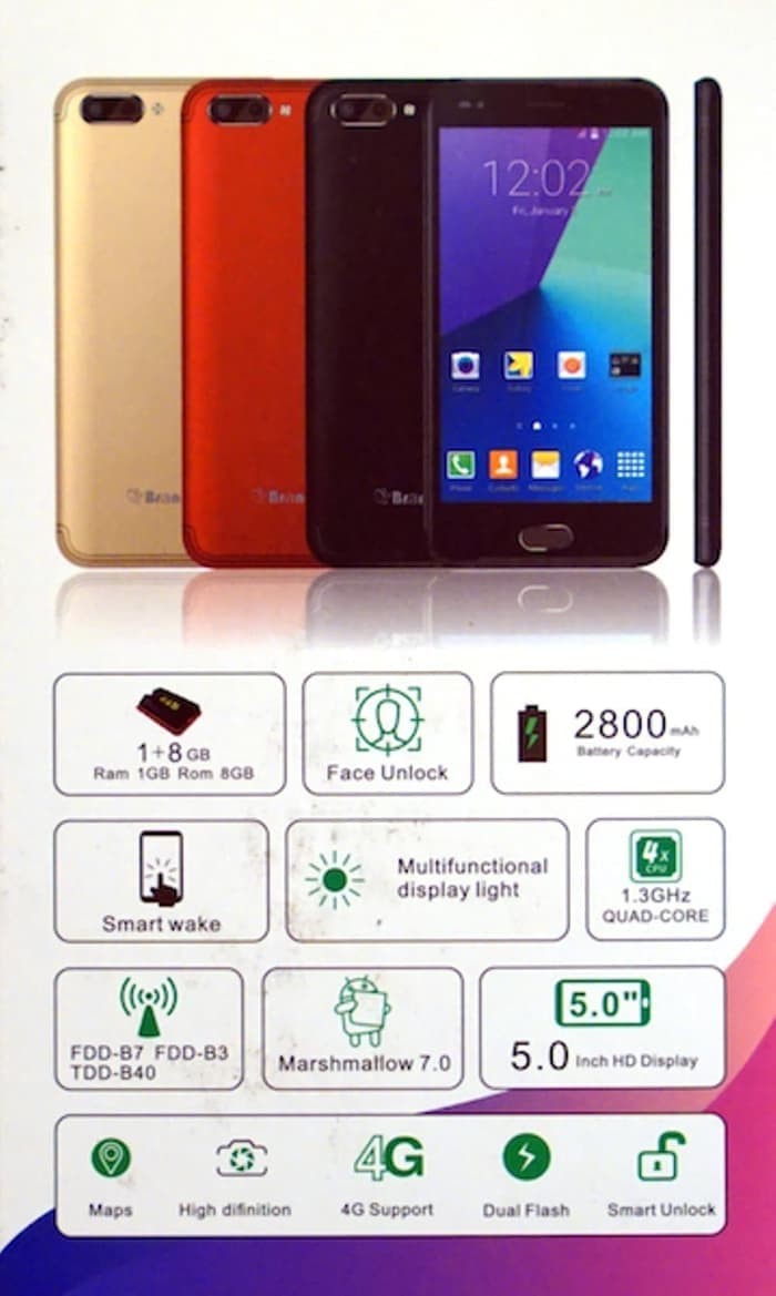 Brandcode L1F Smartphone 4G LTE Face Unlock Ram 1 Internal 8 Gb Resmi